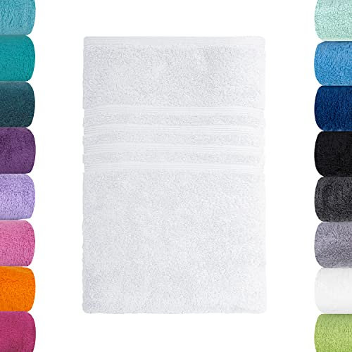 Lavea Handtuch, Weiß, 50 x 100 cm Premium Frotteeserie Bali | GOTS Zertifiziert, 100% Bio Baumwolle