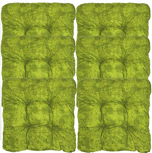 JEMIDI Multi-Pack Stuhlkissen Stuhl Sitzkissen 38cm x 38cm x 8cm stark gepolstert für Indoor und Outdoor