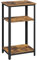 Yaheetech 3-Tier Tall Side Table Retro End Table Telephone Table with Storage Shelves for Small Spaces Living Room Bedroom Guest Room Office, 75cm High, Multifunctional and Elegant, Rustic Brown