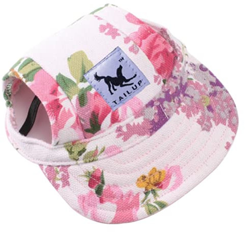 Baseballmütze Kleine Hunde Hundecap mit Ohrlöchern Basecap Sommer Baseballkappe Verstellbar Hundehut Welpen Hundemütze Sport Kappe Sonnenschutz Sonnenhut Katze Mütze Haustier Cap Outdoor