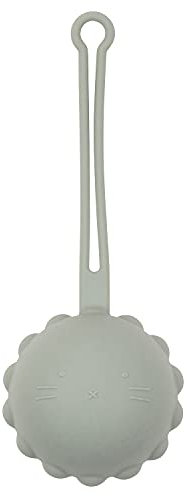 Nattou Schnullerhalter aus Silikon, Praktisches Schnuller-Etui für alle Modelle, BPA-frei, Ca. 18 cm, Silicon, Grün