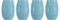 Topkapi Tiki Becher Mahana – Tiki-Set Cocktailgläser Cocktailbecher, Tiki Bar Serie, 490 ml, XL (Blue)