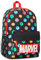 Marvel Spiderman Rucksack Kinder mit Designs von The Avengers Iron Man und Mehr Kinderrucksack Einschulung Geschenk (Schwarz Aop)