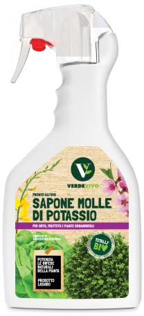 VerdeVivo Sapone Molle di Potassio 100% Naturale, Spray Pronto all'uso per Orto, Frutta e piante ornamentali