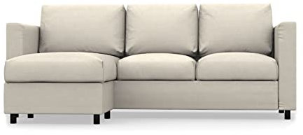 COMFORTLY Sofa mit Chaiselongue-Schonbezug, handgefertigt, kompatibel mit VIMLE Couch, nur Bezüge (Krone – Elfenbein)