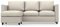 COMFORTLY Sofa mit Chaiselongue-Schonbezug, handgefertigt, kompatibel mit VIMLE Couch, nur Bezüge (Krone – Elfenbein)