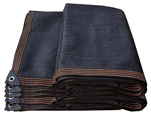 SANJIAOJIA Filet D'ombrage de Jardin,Auvent,Toile D'ombrage Noir,Filet Protection Solaire Respirant,Résistant Aux UV 95%,Voiles d'ombrage avec ?illets,pour Extérieur,Serre,Carport,Chenil (4x4m)