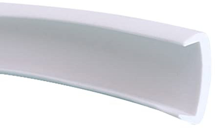 Cozylkx U-shape Flexible PVC Edge Banding 9mm×10m Veneer Edge Trim No Glue Self-locking Edgeband for Furniture,White