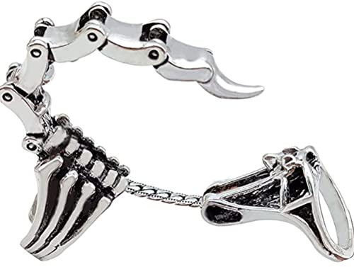 Scorpion Knuckle Joint Rings, Adjustable Scorpion Rings, Gothic Knuckle Joint Ring, Halloween Cosplay Rings, Scorpion Tail Ring Jewelry Gift for Men Boys