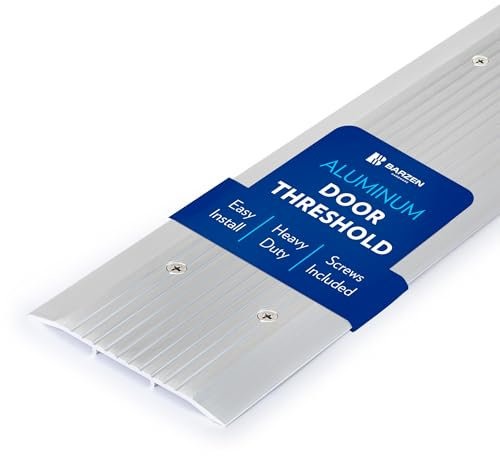 Door Threshold Aluminum Threshold Strip - Exterior Door Threshold for Doorways & Commercial Use - Aluminum Door Saddle - Aluminum 5 x 72 Inches.