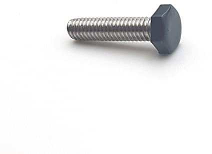 Vis à métaux 4x16 mm RAL 7016 gris anthracite tête hexagonale Inox A2 par 100