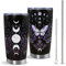 Gothic Butterfly Tumbler with Lid and Straw, Moon Phase Witch Cup Water Bottle Coffee Travel Mug Stainless Steel Vacuum Insulated 20 Oz Tumblers Black Purple, Goth Halloween Witchy Gifts for Women