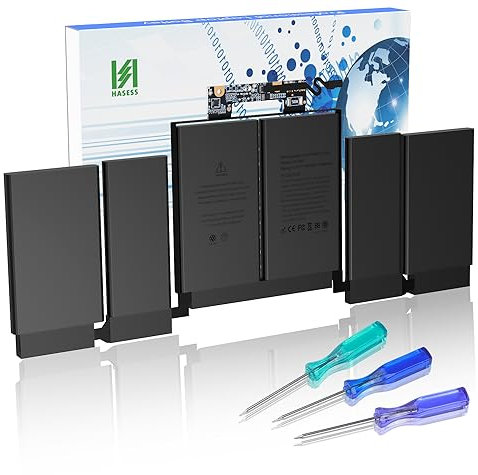 HASESS A1989 A2251 Akku-Ersatz für MacBook Pro 13 Zoll A964 A1989 A225 Mitte 2018 2019 2020 Version EMC3214 EMC3358 EMC3348 (11,4 V 58 Wh) – 12 Monate Garantie