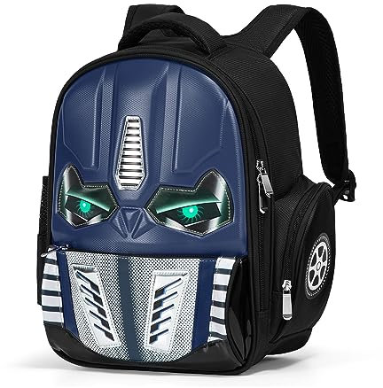 Dilunar Kinderrucksack für Schulkind Jungen Mädchen | Kindergarten Elementary Kleinkind Tasche, Blau, 14, Cool