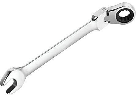 MOCNT 10mm Ratcheting Combination Wrench Flexible Head Ratchet Spanner Metric Rotate Spanners Tool 72 Teeth Gear Ring Wrench Set Car Repair Torque Wrenches Socket Nut Hand Tool