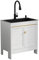 Lavello Cucina con Mobile,Lavandino Cucina in Acciaio Inox,Cucina Componibile,Lavello da Esterno Giardino,Multifunzione,Lavello da Cucina Autoportante 1 Vasca,con Rubinetto Estraibile e Accessori ( Co