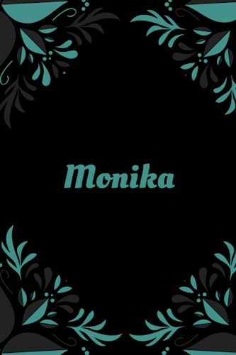 Monika: Personalisiertes Notizbuch mit namen, hübsches Geschenk für Monika