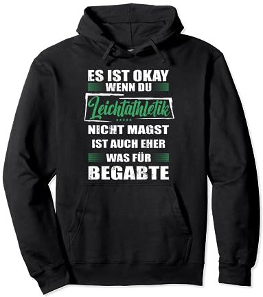 Lustiger Spruch Training für Mann & Frau Leichtathletik Pullover Hoodie
