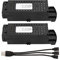 ciciglow Batería de Litio de 3,7 V 3000mah, 2 Uds RC Drone Batería de Litio de Repuesto con Cable 3 en 1 para Aviones de Control Remoto Plegables S6 G6