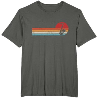 Saxophonist Jazz Musik Musiker Retro Saxophon T-Shirt