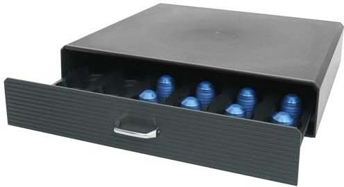 Mendler Schubladenbox für Kaffeekapseln HWC-L98, Aufbewahrungsbox mit Schublade Kiste, 7x34x31cm