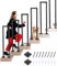 Treppengeländer Innen, U-FöRmige GeläNder Treppe, 35-110cm Handlauf Treppe,Metal GeläNder Drinnen/RaußEn, Nordic Modern handlauf schwarz, Geländer für Villen (Schwarz, 110cm)