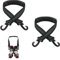 2 Stück Ski Tragegurte, 52,5x2,5cm Tragbar Ski Schultergurt Tragegurte mit Anti-Rutsch-Pad und Doppelseitigen Schnallen Winter Ski Schultergurt Ski Zubehör (Schwarz)