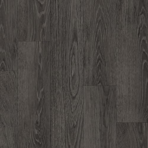 VINYL FLOORING UK Wood Effect Dark Grey Anti-Slip Vinyl Flooring For LivingRoom, Hallways, Kitchen, 2.8mm Thick Cushion Backed Vinyl Sheet, Waterproof Lino Flooring-5m(16'4) X 3m(9'9)-15m²