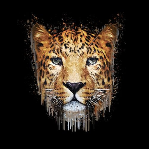 Pro-Art Glasbild Leopard Illustration, 30x30 cm