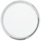 X AUTOHAUX Universal 1 Car Speaker Grills Cover Mesh Round 1 Inch Audio Speaker Subwoofer Guard Protector Case Iron Plating Silver Tone White - Pack of 1