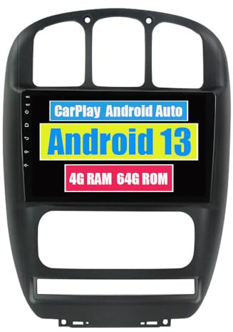 RoverOne Autoradio CarPlay Haupteinheit für Dodge Caravan 4 für Chrysler Grand Voyager RS 2000-2012 Android Auto Touchscreen Sat Navi Bluetooth WiFi Radio Player