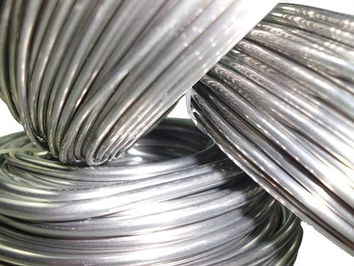 Aluminiumdraht blank 1kg Ring in Ø 1,5/2,0/2,5/3,0/5,0mm (1, Ø 5,0mm - ca. 19m)