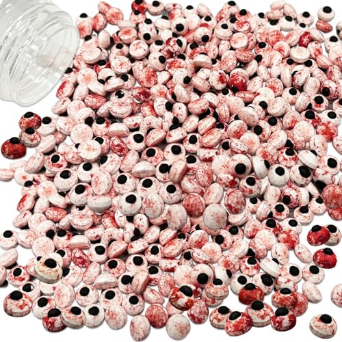130g Zuckeraugen Halloween, Zucker Augen Deko Essbar, Halloween Süßigkeiten Augen, HAlloween Tortendeko Essbar, für Zum Dekorieren von Keksen/Cupcakes/Muffins/Kuchen usw