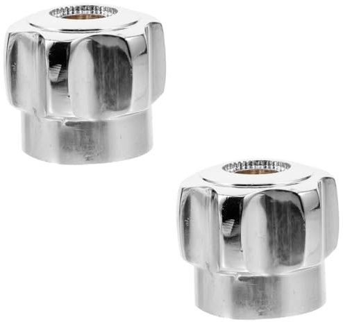 QUMIIRITY 2stücke Küchen Und Badarmatur Metallischer Wasserhahn Griff Für Waschbecken Dusche Einfache Installation Langlebig Stilvolles Design Für Jeden Haushalt Geeignet Farblich