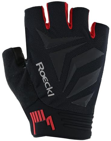 Roeckl Sports Isera 2 Fahrrad Handschuhe kurz schwarz/rot 2025: Größe: 9