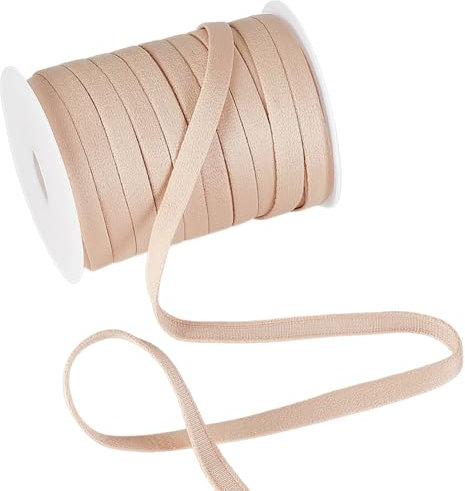 MAYJOYDIY 22.8 m Beige Korsett Stäbchen Gehäuse 10mm Bügel Ersatz BH Abdeckband Nylon BH Plüsch Rückengehäuse Für Nähzubehör DIY Hochzeit Handgefertigte Kleidung