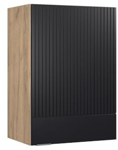 Vicco Hängeschrank Fame-Line, hängender Küchenschrank, Schwarz gestreift, 50 cm