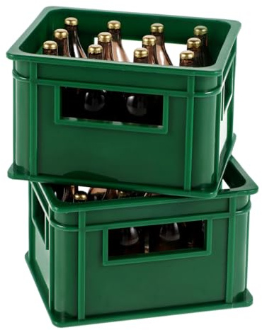VICASKY 2 Sätze Puppenhaus Spielzeug Mini-biergetränke Miniatur-biermodelle Küchenspielzeug Zum Spielen Weinkorb Aus Kunststoff Mini-flaschenmodelle Trinkflasche Plastik Aufbewahrungskiste Miniatur