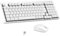 LeadsaiL FA98 Low-Profile Wireless Mechanical Keyboard and Mouse Set, 2.4G Wireless and Comfort Semi-quiet Typing, 98-Key Compact Slim 96% Keyboard for Windows/MacOS PC Laptop - Silver