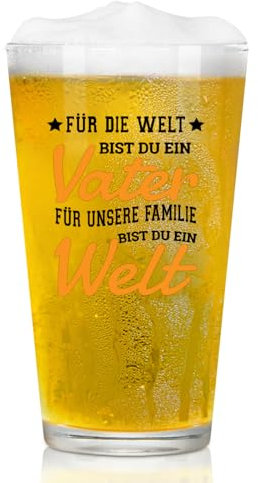 Joymaking Vaso de cerveza regalos para papá, regalos del día del padre, regalo de cumpleaños, mejor regalo para papá, regalo para el día del padre, 460 ml