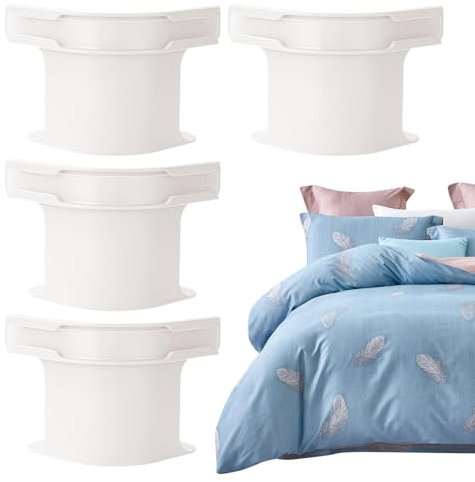 4pcs Attache Drap, Bloque Drap, Supports De Draps, Clips De Drap, Plaquette De Lit De Lit Heavy Duty Keep Feuilles Fermes Et Serrées, Clips De Feuille De Lit