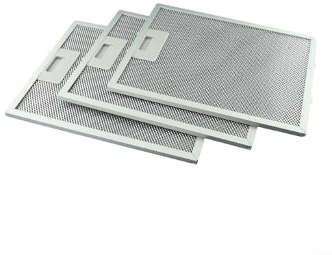 Paquete de 3 filtros de malla de metal para campana extractora, filtro de aluminio para campana extractora, filtro de ventilación de 310 x 250 x 9 mm