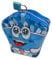 Spardose für Kinder aus Metall mit lustigen Designs, Spardose mit Schloss und Schlüssel für Jungen und Mädchen (blaue Pommes)