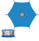 WAVATA Bâche de protection solaire pour trampoline - Bleu - Diamètre : 244 cm - Pour trampoline à 6 barres - Résistant aux UV
