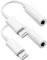 Tayte 2PC Kopfhörer Adapter für iPhone auf 3.5mm, auf Klinke Aux Audio Kopfhörer Adapter Kompatibel mit für iPhone 14 13 12 11 Pro/XS Max 8 7 Plus Unterstützt alle Systeme Weiß
