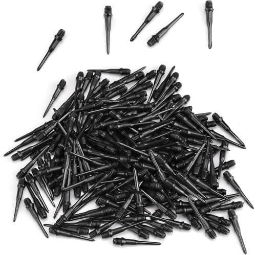HcvGcm Dartspitzen Kunststoff, 250 Stück Softdart Spitzen, Swiss Point Spitzen, Ersatzspitzen für Dartpfeile, Ideal für Dart-Enthusiasten und Bar-Betreiber