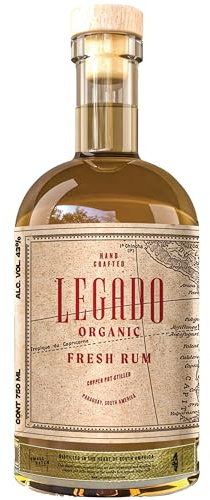 Legado Fresh Rum 70 cl – Single‑Estate Paraguayan Rum with Grassy Sugar‑Cane and Ester‑Rich Complexity – 43% ABV