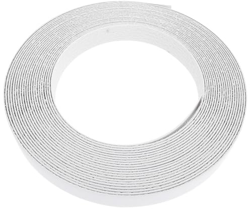 Tofficu Selbstklebendes Möbel Kantenband Pvc Weiß 2,1cm x 10m Kantenumleimer Furnierstreifen Bügelbar Für Möbelrestaurierung Haus Küche