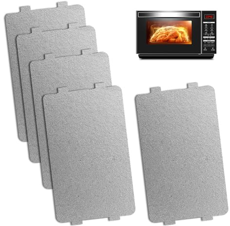 5 Pieces Microwave Oven Mica Plate Sheet,MicrowaveWaveguide Cover Universal Mica Wave Guide Plates Sheet,UniversalMica Foil for Microwave Pvens, Hair Dryers, Toasters and Heaters