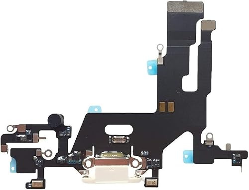 Flex Flat Dock Ricarica Microfono Compatibile con iPhone 11 Bianco (A2111) | A2221, A2223 ricambio flat dock per dati e ricarica
